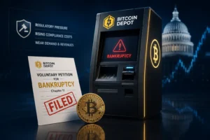 Bitcoin Depot phá sản: Mô hình ATM tiền mã hóa tại Mỹ đang đứng trước nguy cơ sụp đổ?