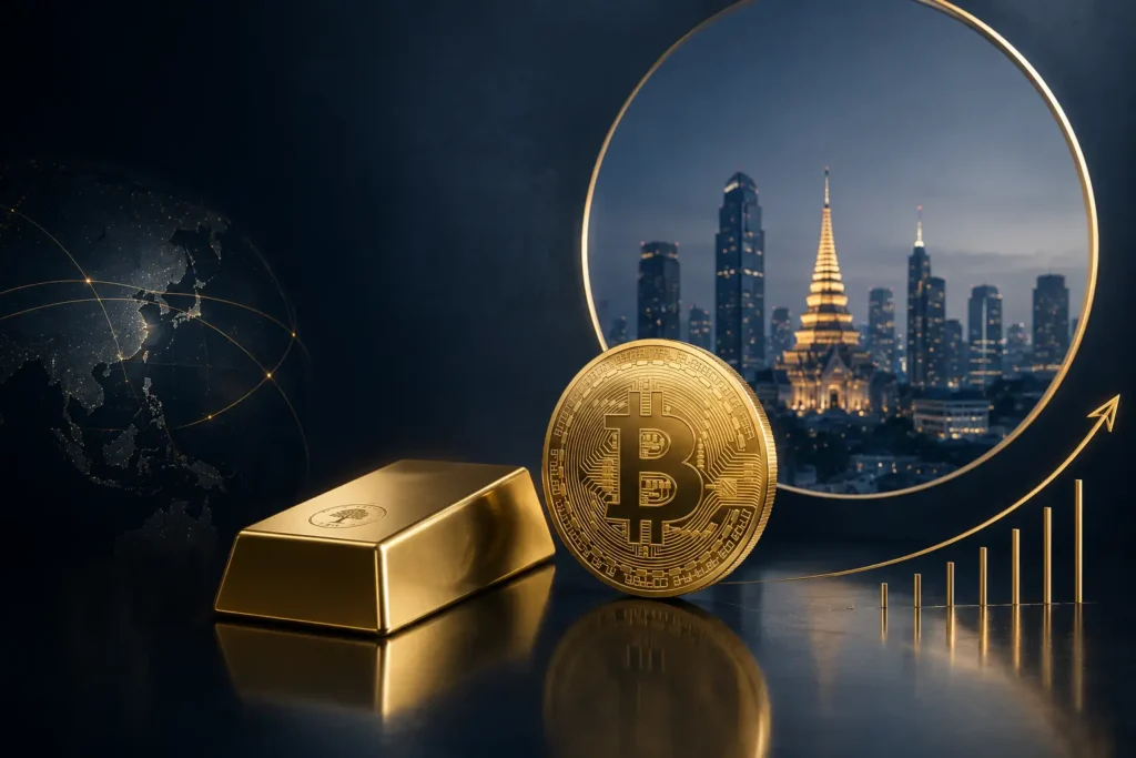 Nhà đầu tư Thái Lan tăng mua vàng và Bitcoin giữa biến động tài chính toàn cầu